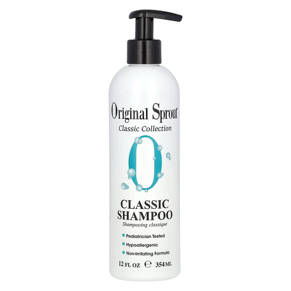 Original Sprout Classic Collection Classic Shampoo Moisturizing Botanicals and Nourishing Emollients for All Hair Type Sulfates and Paraben Free 12Oz (354ml)